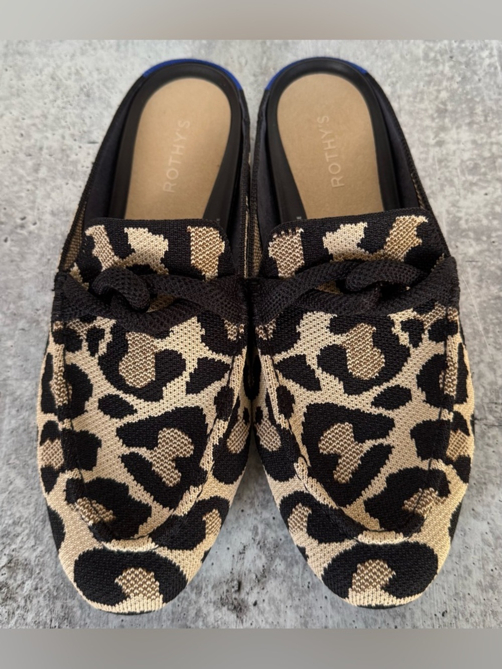 Rothy’s The Loafer Mule Desert Cat Leopard Women’s 10.5